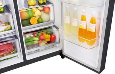 LG side by side jääkaappipakastin GSJ961MCCZ (musta)