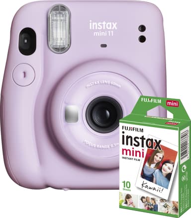 Fujifilm Instax Mini 11 kompaktikamera (violetti, 10 valokuvapaperia)
