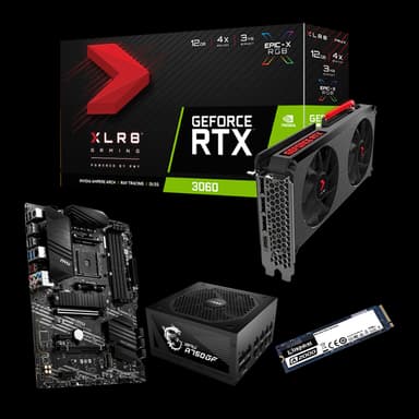 DIY BUNDLE_4 PNY GeForce RTX 3060 Uprising