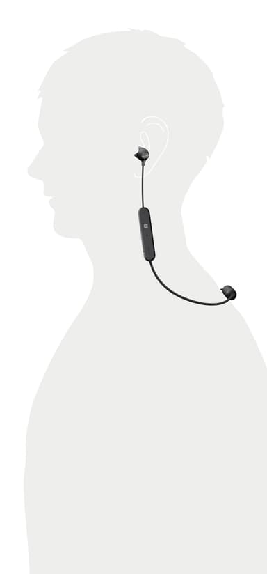 Sony WI-C300 langattomat in-ear kuulokkeet (musta)