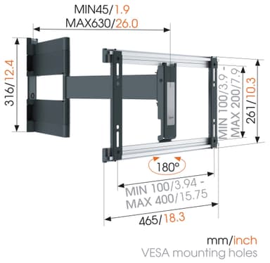Vogels OLED TV seinäteline THIN546