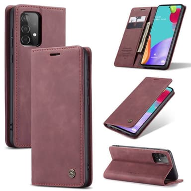 CaseMe Smart FlipCase Samsung Galaxy A72  - viininpunainen