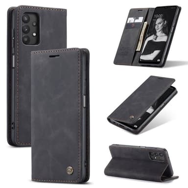 CaseMe Smart FlipCase Samsung Galaxy A32 5G  - musta