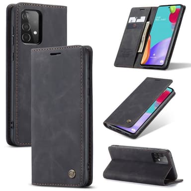CaseMe Smart FlipCase Samsung Galaxy A72  - musta