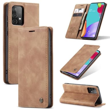 CaseMe Smart FlipCase Samsung Galaxy A72  - ruskea