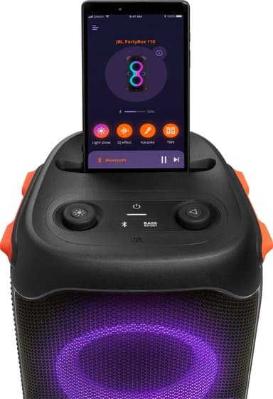 JBL PartyBox 110 kannettava bilekaiutin (musta)