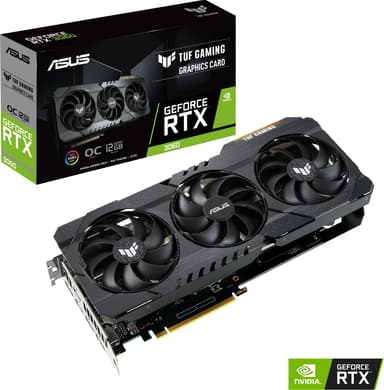 ASUS GeForce RTX 3060 12GB GDDR6 TUF OC GAMING V2 (LHR) näytönohjain