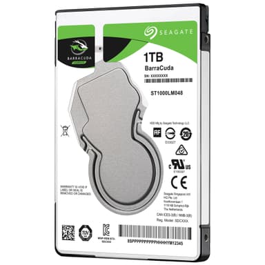 Seagate BarraCuda 2,5" sisäinen kovalevy (1 TB)
