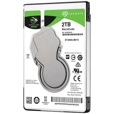 Seagate BarraCuda 2,5" sisäinen kovalevy (2 TB)