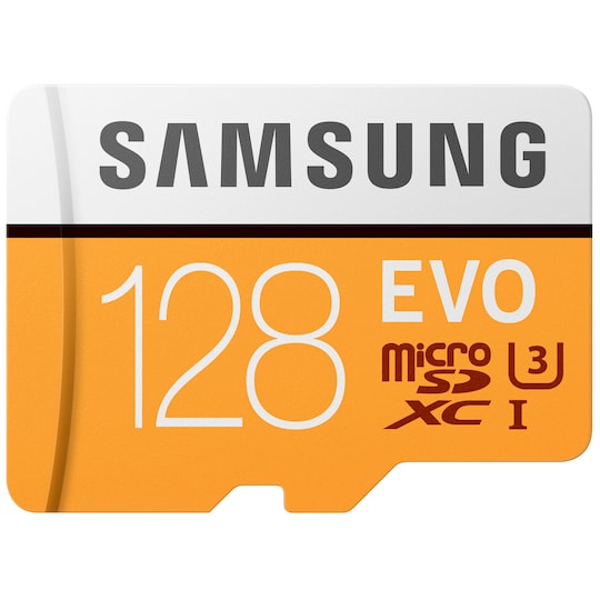 Samsung Evo Micro SDXC UHS-3 muistikortti 128 GB