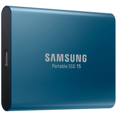 Samsung T5 kannettava SSD-muisti 500 GB (sininen)