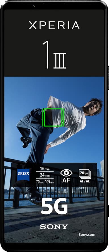 Sony Xperia 1 III – 5G älypuhelin 12/256GB (huurteinen musta)