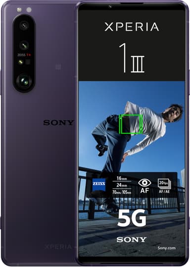 Sony Xperia 1 III – 5G älypuhelin 12/256GB (huurteinen purppura)