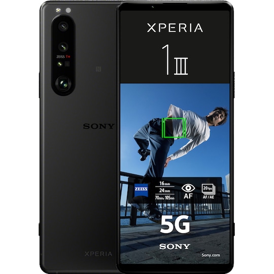 Sony Xperia 1 III – 5G älypuhelin 12/256GB (huurteinen musta)