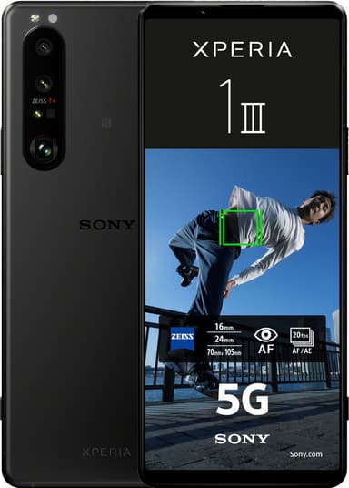 Sony Xperia 1 III – 5G älypuhelin 12/256GB (huurteinen musta)