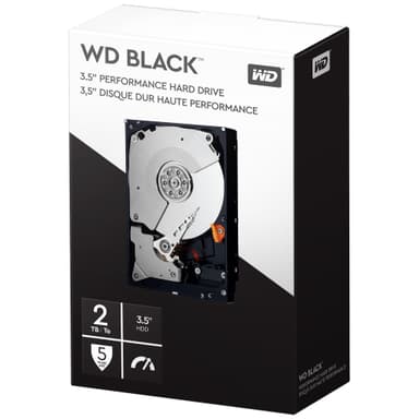 WD Black Performance 3,5" sisäinen kovalevy (2 TB)