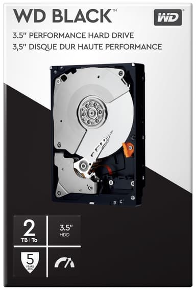 WD Black Performance 3,5" sisäinen kovalevy (2 TB)