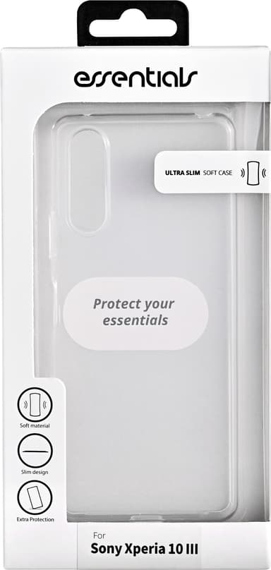 Essentials Sony Xperia 10 III TPU suojakuori (läpinäkyvä)