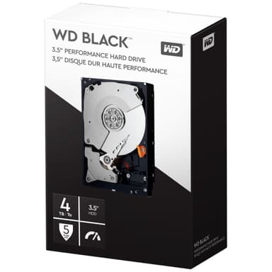 WD Black Performance 3,5" sisäinen kovalevy (4 TB)