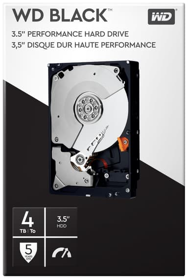 WD Black Performance 3,5" sisäinen kovalevy (4 TB)