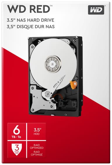 WD Desktop Red 3,5" sisäinen NAS-kovalevy (6 TB)