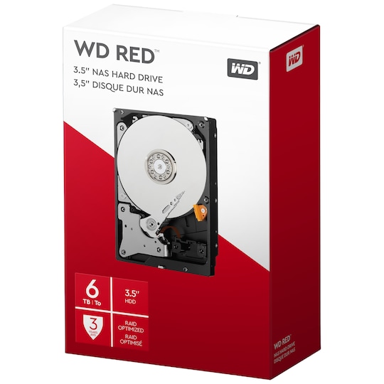 WD Desktop Red 3,5" sisäinen NAS-kovalevy (6 TB)