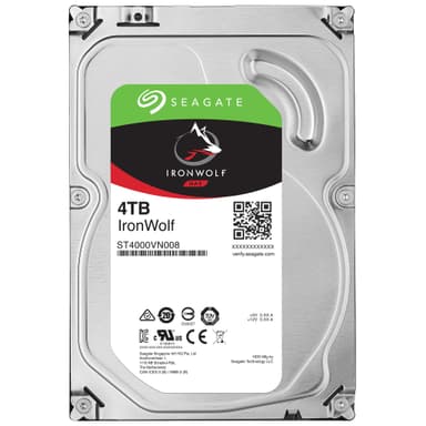 Seagate IronWolf 3,5" sisäinen NAS-kovalevy (4 TB)