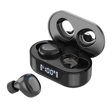 Langattomat kuulokkeet, joissa on bluetooth ja latauskotelo, musta - Nopeat toimitukset