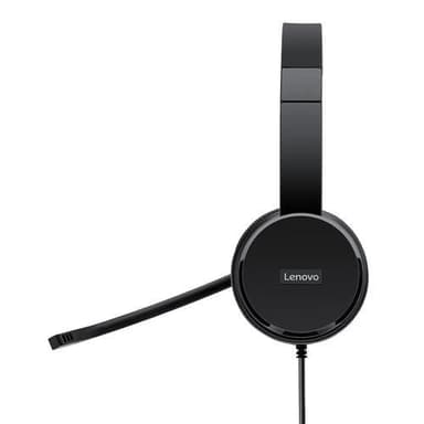 Lenovo 4XD0X88524, Kuulokkeet, Pääpanta, Toimisto/puhelukeskus, Musta, Kaksikanavainen, 1,8 m