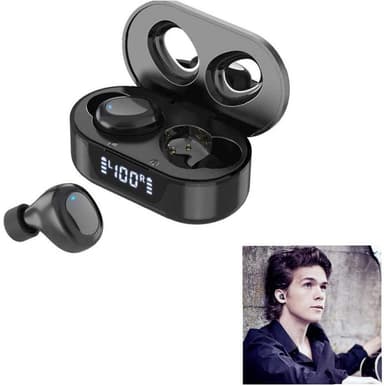 Langattomat kuulokkeet, joissa on bluetooth ja latauskotelo, musta - Nopeat toimitukset