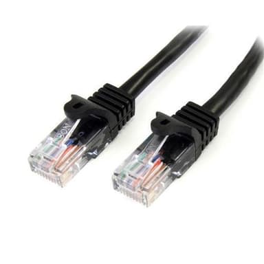 StarTech.com 45PAT3MBK, 3 m, Cat5e, U/UTP (UTP), RJ-45, RJ-45