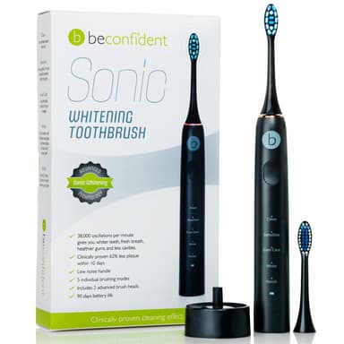 Sähköhammasharja Sonic Whitening musta / ruusukulta