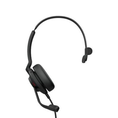 Jabra Evolve2 30, UC Mono, Kuulokkeet, Pääpanta, Toimisto/puhelukeskus, Musta, Yksikanavainen, Vastaa/lopeta puhelu, Mykistä, Soita/Tauko, Track , Volume +, Volume -