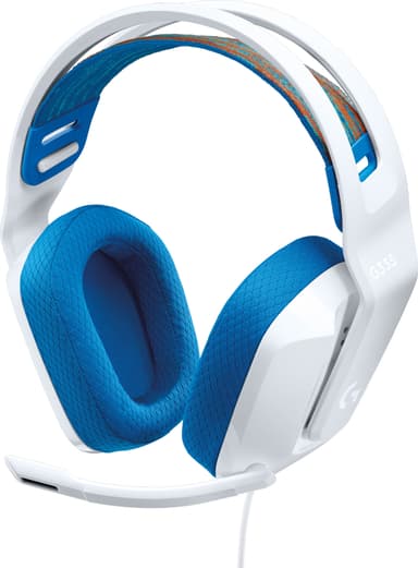 Logitech G335 pelikuulokkeet (valkoinen)