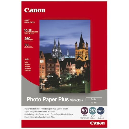 Canon SG-201 Plus satiini valokuvapaperi (50 kpl)