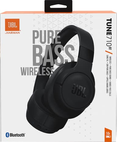JBL Tune 710BT langattomat around-ear kuulokkeet (musta)