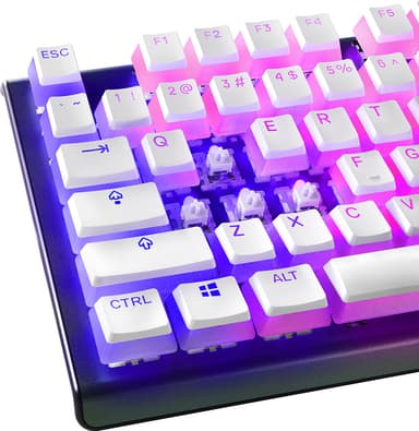 SteelSeries PrismCaps näppäinhatut pelaamiseen (valkoinen)