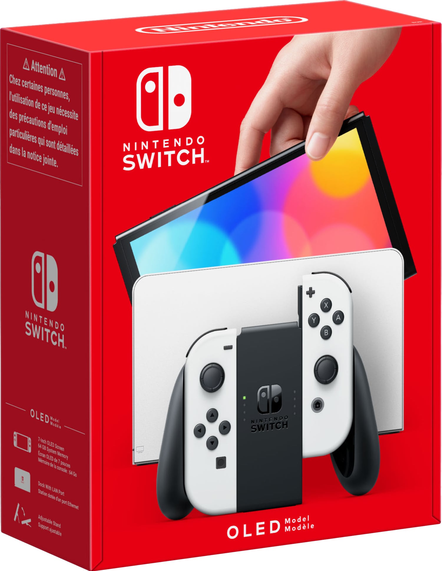 Nintendo Switch OLED valkoiset Joy-Con ohjaimet - Gigantti