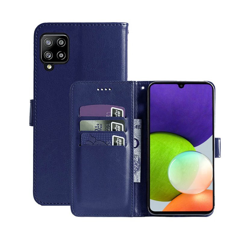 Lompakkokotelo 3-kortti Samsung Galaxy A22 4G  - tumma