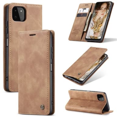 CaseMe Smart FlipCase Samsung Galaxy A22 5G  - ruskea