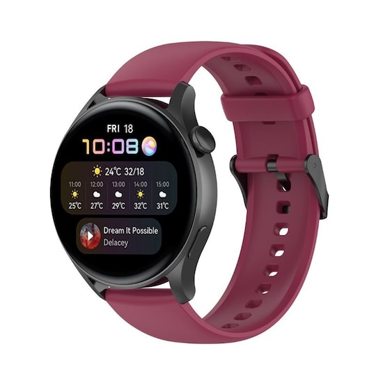 Sport Rannekoru Huawei Watch 3 - Vpunainen