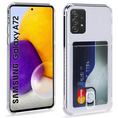 Silikonikotelo ja kolikkopaikka Samsung Galaxy A72 5G
