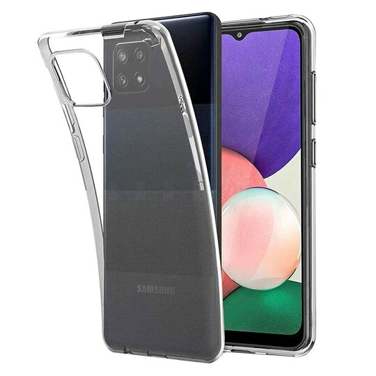 Silikonikotelo läpinäkyvä Samsung Galaxy A22 5G