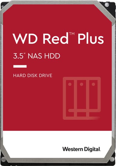 Western Digital Red Plus SATA III kovalevy NAS-järjestelmille (14TB)