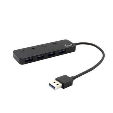 i-tec U3CHARGEHUB4, USB 3.2 Gen 1 (3.1 Gen 1) Type-A, USB 3.2 Gen 1 (3.1 Gen 1) Type-A, 5 Mbit/s, Musta, Muovi, USB