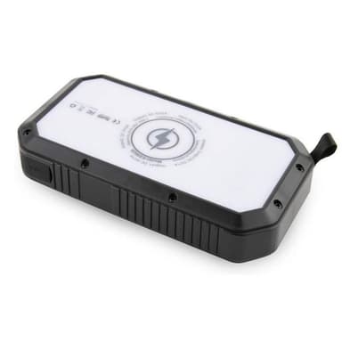 Powerbank aurinkokennoilla ja langattomalla latauksella - Nopeat toimitukset