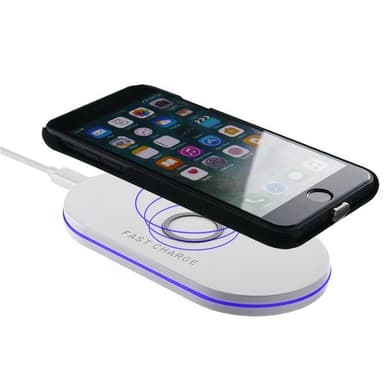 Q100 langaton laturi iPhone X 10W valkoinen
