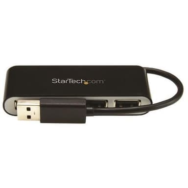 StarTech.com ST4200MINI2, USB 2.0, USB 2.0, 480 Mbit/s, Musta, Hopea, Muovi, CE, FCC, RoHS, REACH