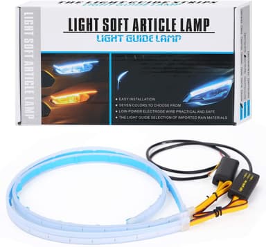 LED-nauha auton ajovaloille 2 kpl Valkoinen / oranssi