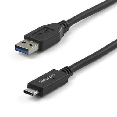 StarTech.com USB31AC1M, 1 m, USB A, USB C, USB 3.2 Gen 2 (3.1 Gen 2), 10000 Mbit/s, Musta